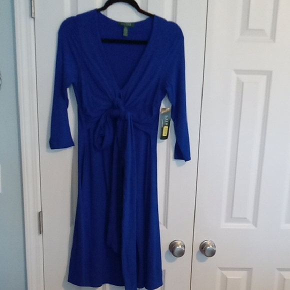 Ralph Lauren Dresses & Skirts - Ralph Lauren Blue Midi Wrap Dress
